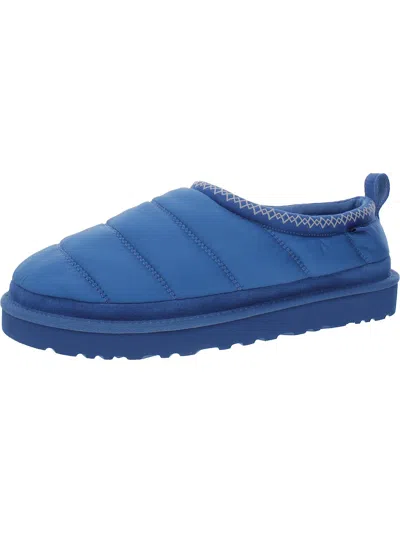 Ugg Tasman Mens Leather Lifestyle Slip-on Sneakers In Blue