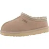 Ugg Tasman Mens Suede Wool Lined Moccasin Slippers In Beige