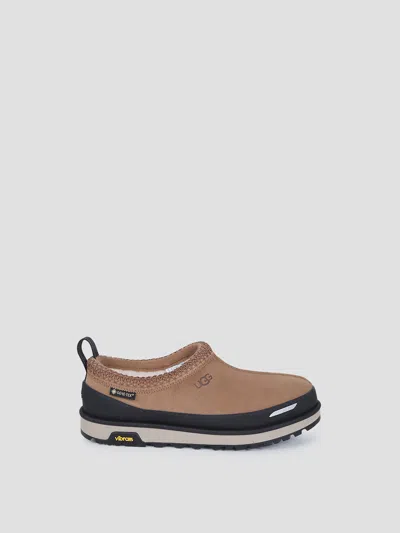 Ugg Tasman Mini Guard Gtx Water-resistant Shearling-lined Boots In Brown