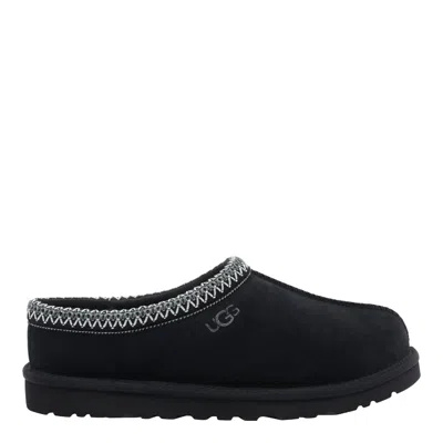 Ugg Tasman Ii 1174671-blk Slipper Men Black Suede Sheepskin Lined Slip-on Gug228
