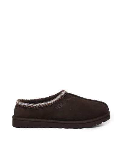 Ugg Tasman Mules In Suede In Brown