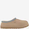 Ugg Tasman Suede Flat Mules In Neutral