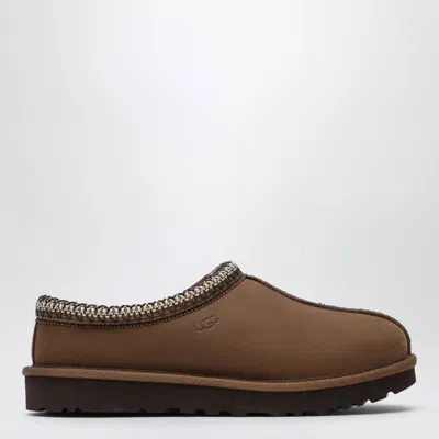 Ugg Tasman Nubuck Slip-ons In Dark Chestnut In Brown