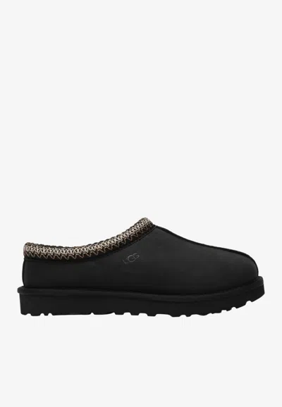 Ugg Tasman Nubuck Slippers In Black