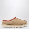 Ugg Tasman Wool-blend Fleece-lined Embroidered Suede Slippers