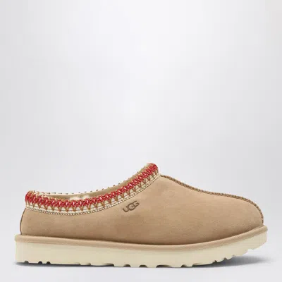 Ugg 10mm Tasman Shearling Loafers In Sand/dark Cherry