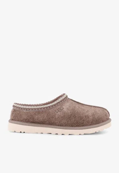 Ugg Tasman Shaggy Suede Sandals In Brown