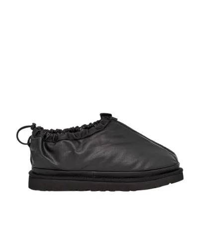 Ugg Tasman Shroud Zip-up Slippers In Black