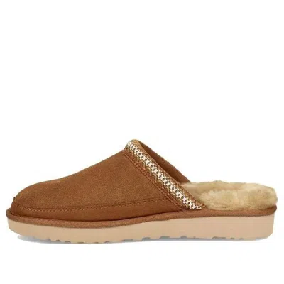 Ugg Tasman Slip On Fleece Lined Slippers In Brown