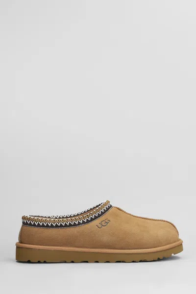 Ugg Tasman Slipper-mule In Leather Color Suede In Brown