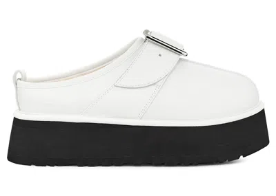 Pre-owned Ugg Tasman Slipper Opening Ceremony (women's) Sneakers In White/black