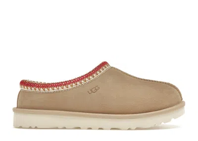 Pre-owned Ugg Tasman Slipper (women's) Sneakers In Sand/dark Cherry