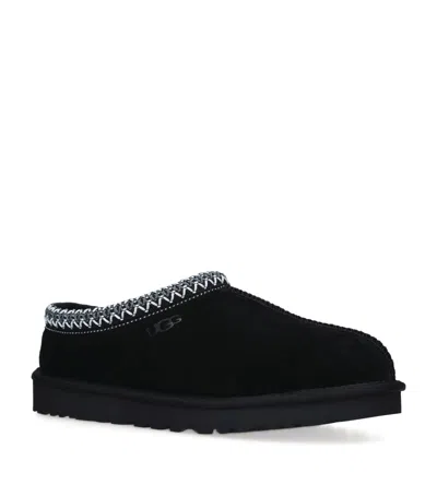 Ugg Tasman Ii 1174671-blk Slipper Men Black Suede Sheepskin Lined Slip-on Gug228