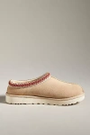 Ugg Tasman Wool-blend Fleece-lined Embroidered Suede Slippers In White