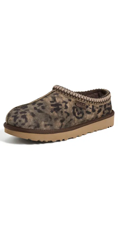 Ugg Tasman Spotted Suede Slipper In Black