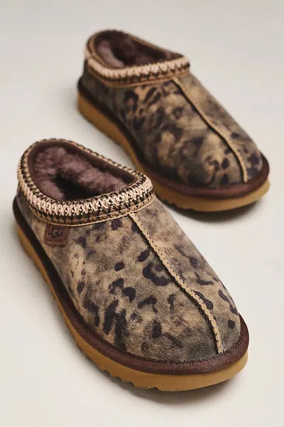 Ugg Tasman Leopard-print Mules In Multi