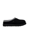 Ugg Black Tasman Ii Contrast-stitch Suede Slippers 2-7 Years Eur 26 / 8.5 Uk In Black