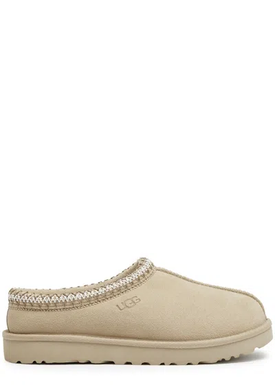 Ugg Tasman Suede Flatform Slippers In Gold