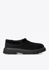 Ugg Tasman Suede Slippers In Black