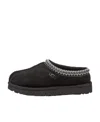 Ugg Tasman Stitch-detail Slippers In Black