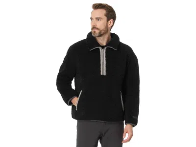 Ugg Tasman Fluff Half Zip In Black