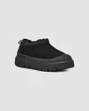 Ugg Black Suede And Rubber Tasman Weather Hybrid Slip-ons In Black