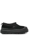 Ugg Black Suede And Rubber Tasman Weather Hybrid Slip-ons In Black