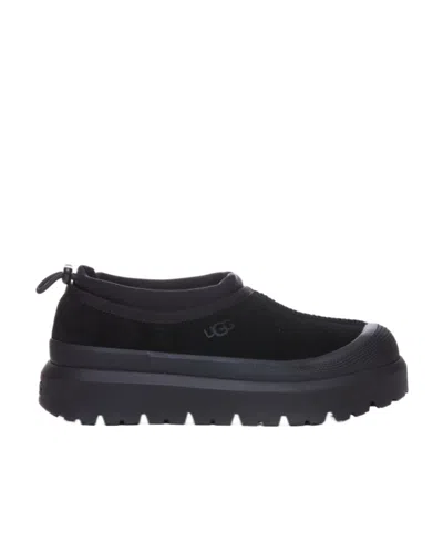 Ugg Tasman Weather Hybrid Slip-on Slippers In Black