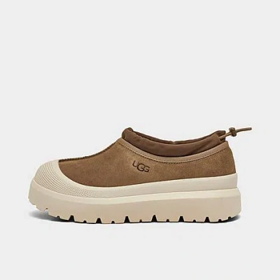 Ugg Tasman Weather Hybrid Slippers Shoes In Chestnut/whitecap