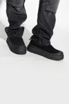 Ugg Black Suede And Rubber Tasman Weather Hybrid Slip-ons In Black