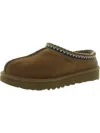 Ugg Tasman Womens Suede Wool Mule Slippers In Brown