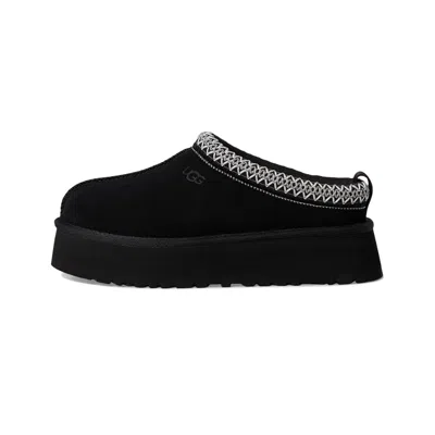 UGG TAZZ II 1174471-BLK SLIPPER WOMEN'S BLACK SUEDE FAUX FUR PLATFORM GUG125