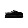 Ugg Tazz Platform Suede Braid Mules In Black