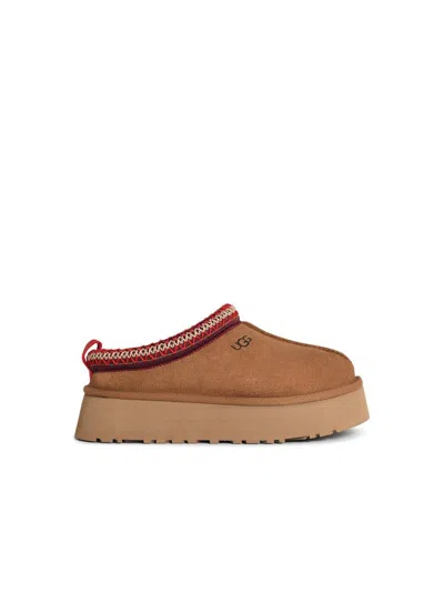 UGG UGG 'TAZZ II' CHESTNUT SUEDE SLIPPERS