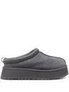 Ugg Tazz Ii Braided Platform Mules In Gray
