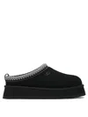 Ugg Tazz Suede Platform Slipper In Black
