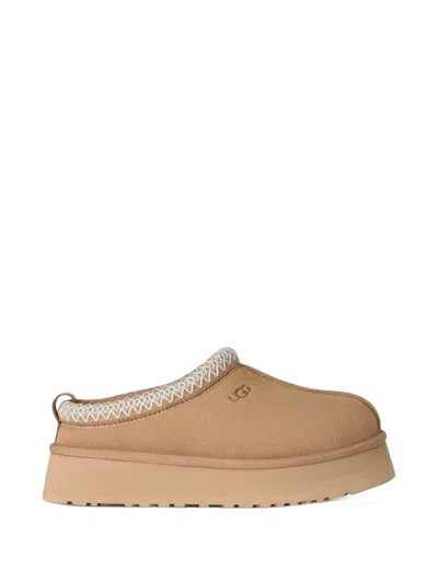 Ugg Smooth Suede Slip-on With Sheepskin Lining In Animal Print