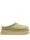 Ugg Tazz Ii Platform Suede Slippers In Green