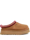 Ugg Platform Slip-on Shoes With Decorative Braided Trim In Brown