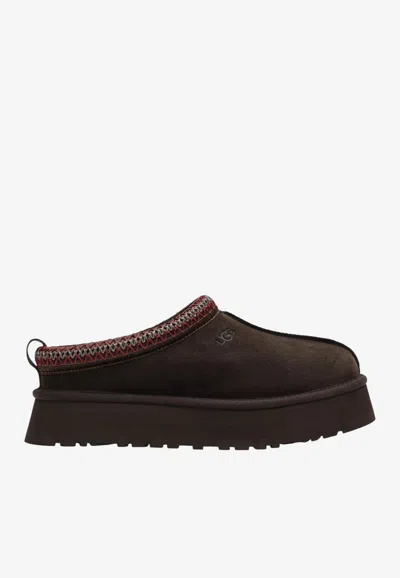 Ugg Tazz Ii Shearling Slippers In Dark Brown
