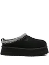 Ugg Tasman Slip-on Shearling Flat Mules In Black