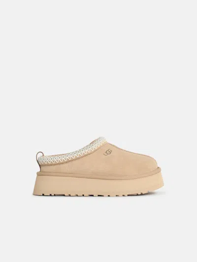 Ugg Sand W Tazz Ii Collar-braid Suede Mules In Blue