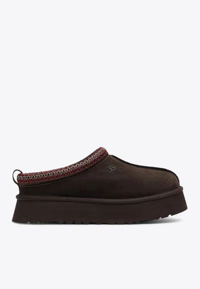 UGG TAZZ II SUEDE FLATFORM MULES