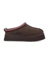 Ugg Tazz Ii Suede Platform Flat With Signature Braid Detail And 4.5 Cm Platform In Brown