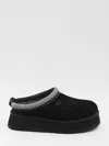 Ugg Black Suede Tazz Ii Slippers In Black