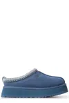 Ugg 44mm Tazz Shearling Platform Loafers In Blue