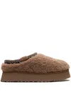 Ugg Tazz Maxi Curly "chestnut" Slippers In Brown