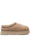 Ugg Tazz Maxi Curly "sand" Slippers In Brown