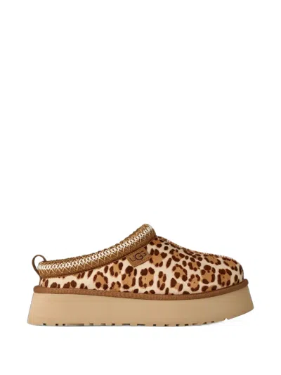 Ugg Tazz Plains Leopard-print Slippers In Brown