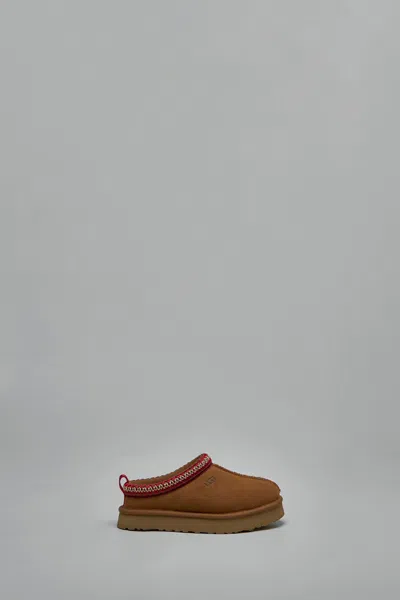 Ugg Platform Slip-on Shoes With Decorative Braided Trim In Brown